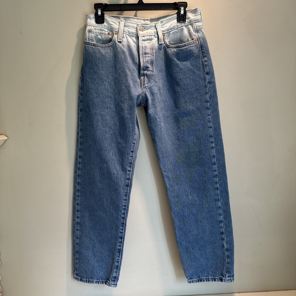 Levi's Two-Tone Blue Straight Leg Jeans